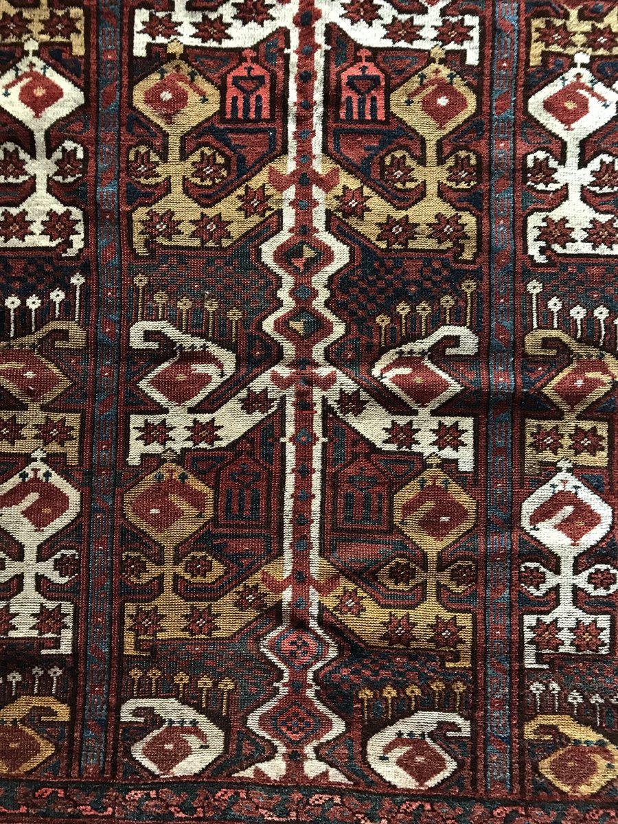 1262 Small Antique Ersari Beshir Khali w Ikat Design - Gallery-2-WOVENSOULS-Antique-Vintage-Textiles-Art-Decor