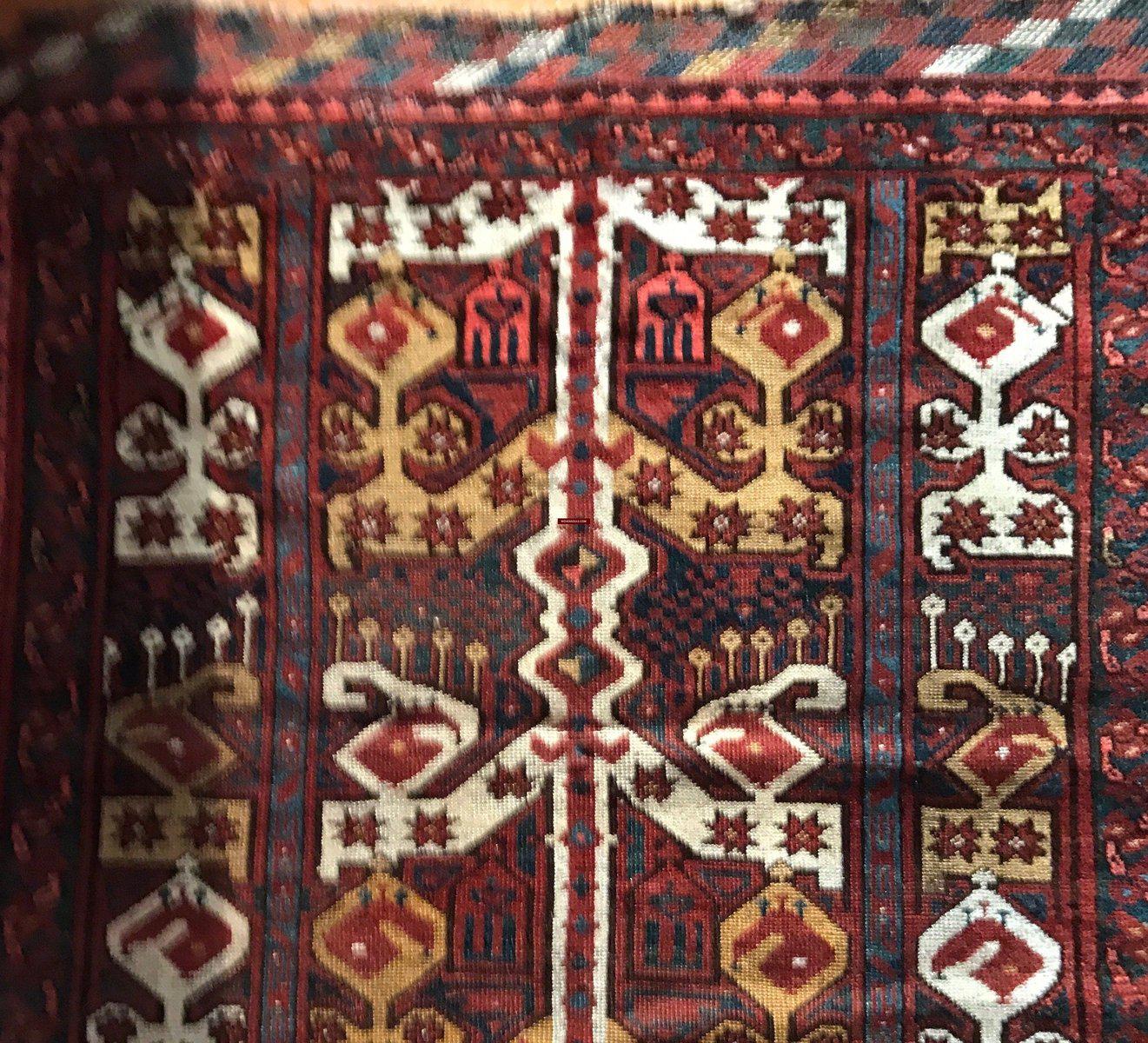 1262 Small Antique Ersari Beshir Khali w Ikat Design - Gallery-2-WOVENSOULS-Antique-Vintage-Textiles-Art-Decor