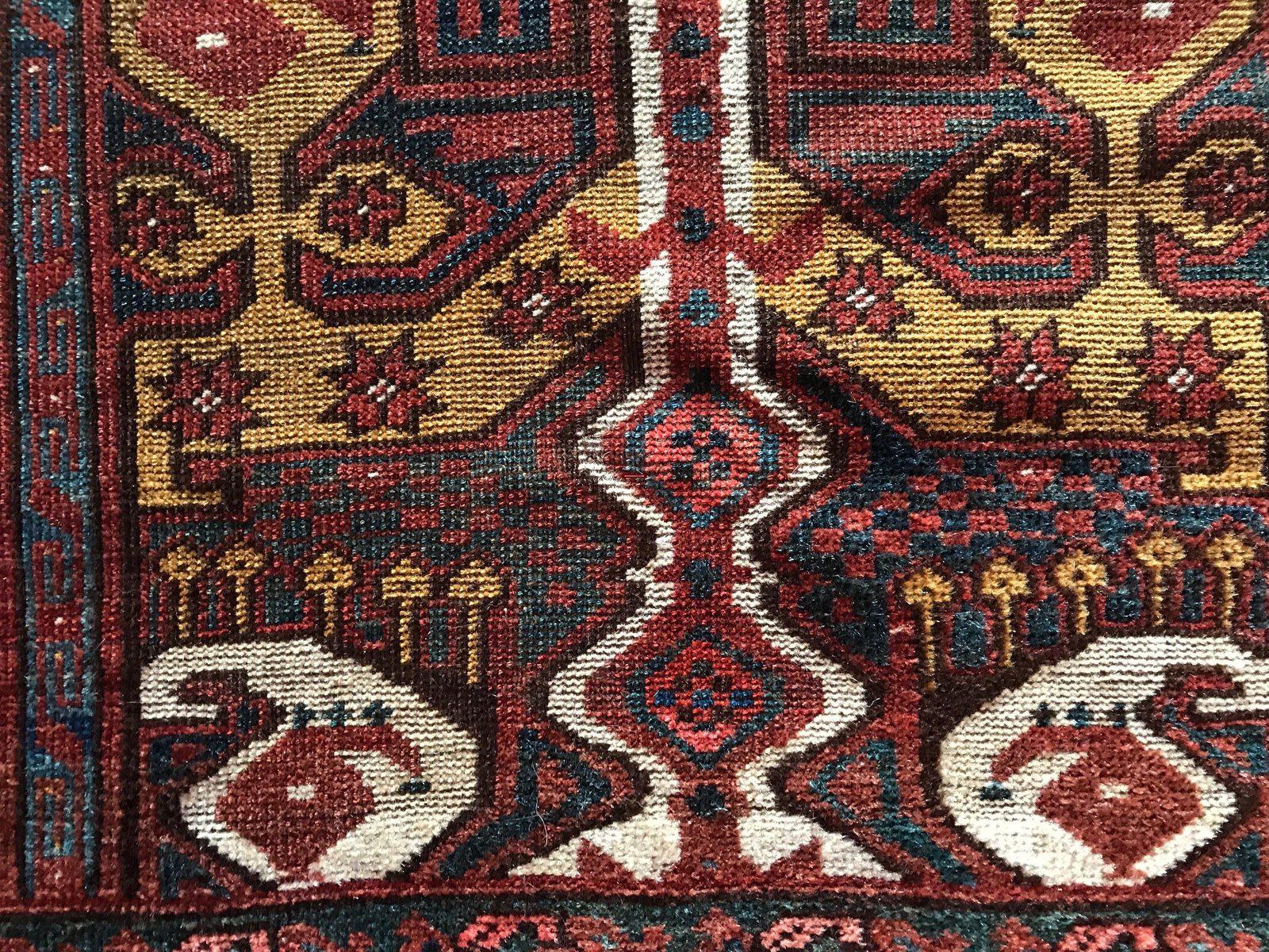 1262 Small Antique Ersari Beshir Khali w Ikat Design - Gallery-2-WOVENSOULS-Antique-Vintage-Textiles-Art-Decor