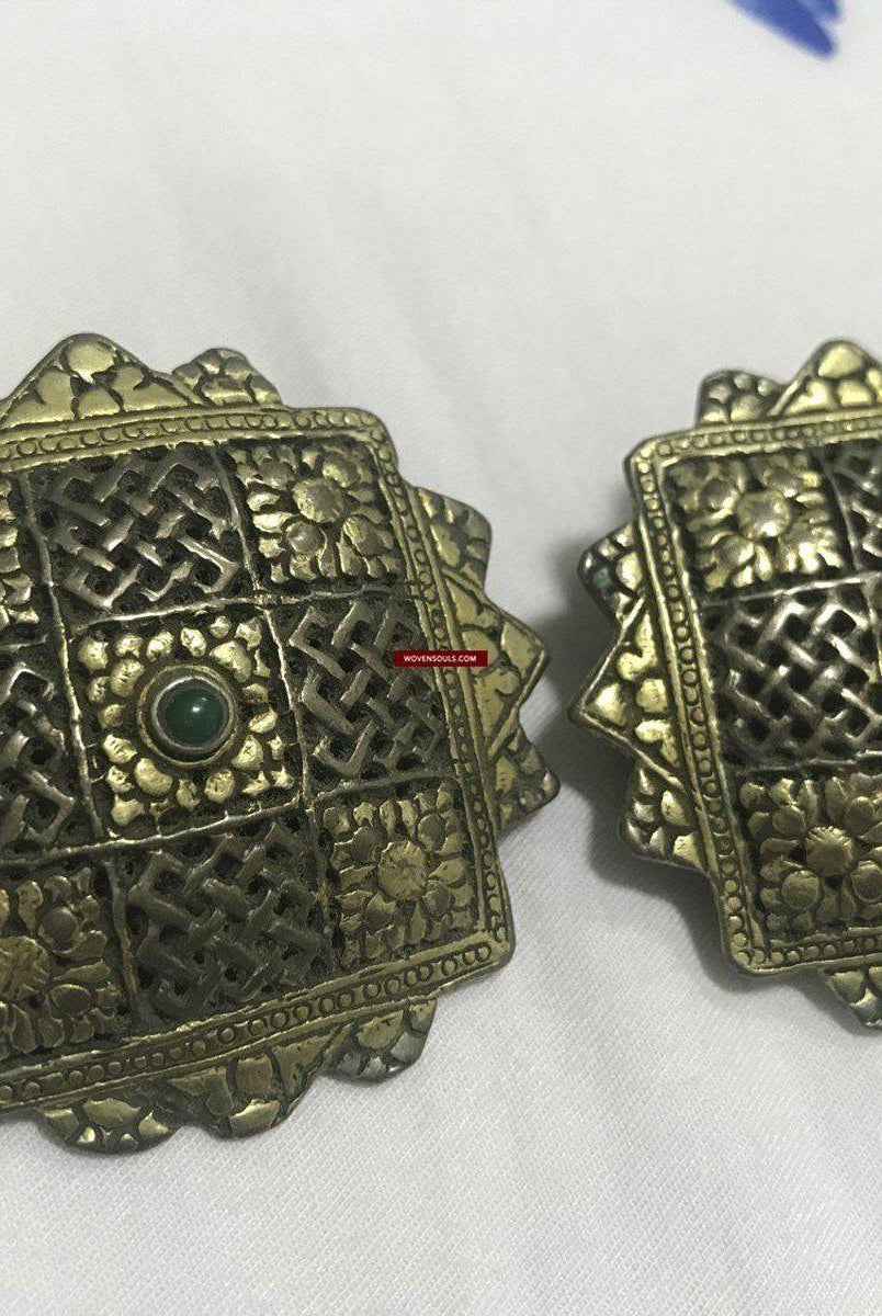 1264 Seltenes altes Erbstück aus Himalaya-Silber - Koma / Kooma aus Sikkim / Bhutan-WOVENSOULS-Antike-Vintage-Textilien-Kunst-Dekor