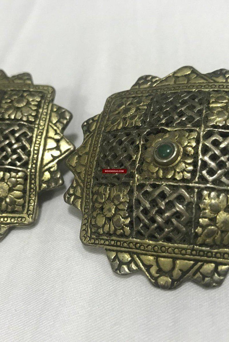 1264 Seltenes altes Erbstück aus Himalaya-Silber - Koma / Kooma aus Sikkim / Bhutan-WOVENSOULS-Antike-Vintage-Textilien-Kunst-Dekor
