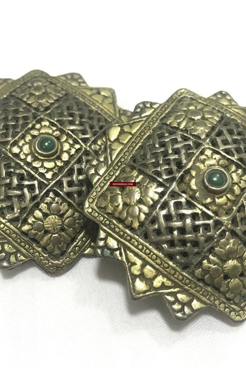 1264 Seltenes altes Erbstück aus Himalaya-Silber - Koma / Kooma aus Sikkim / Bhutan-WOVENSOULS-Antike-Vintage-Textilien-Kunst-Dekor