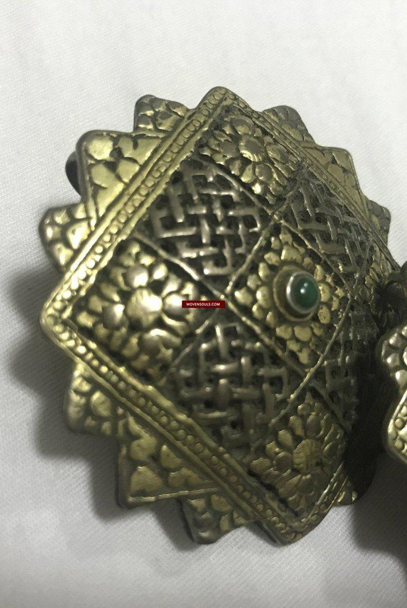 1264 Seltenes altes Erbstück aus Himalaya-Silber - Koma / Kooma aus Sikkim / Bhutan-WOVENSOULS-Antike-Vintage-Textilien-Kunst-Dekor