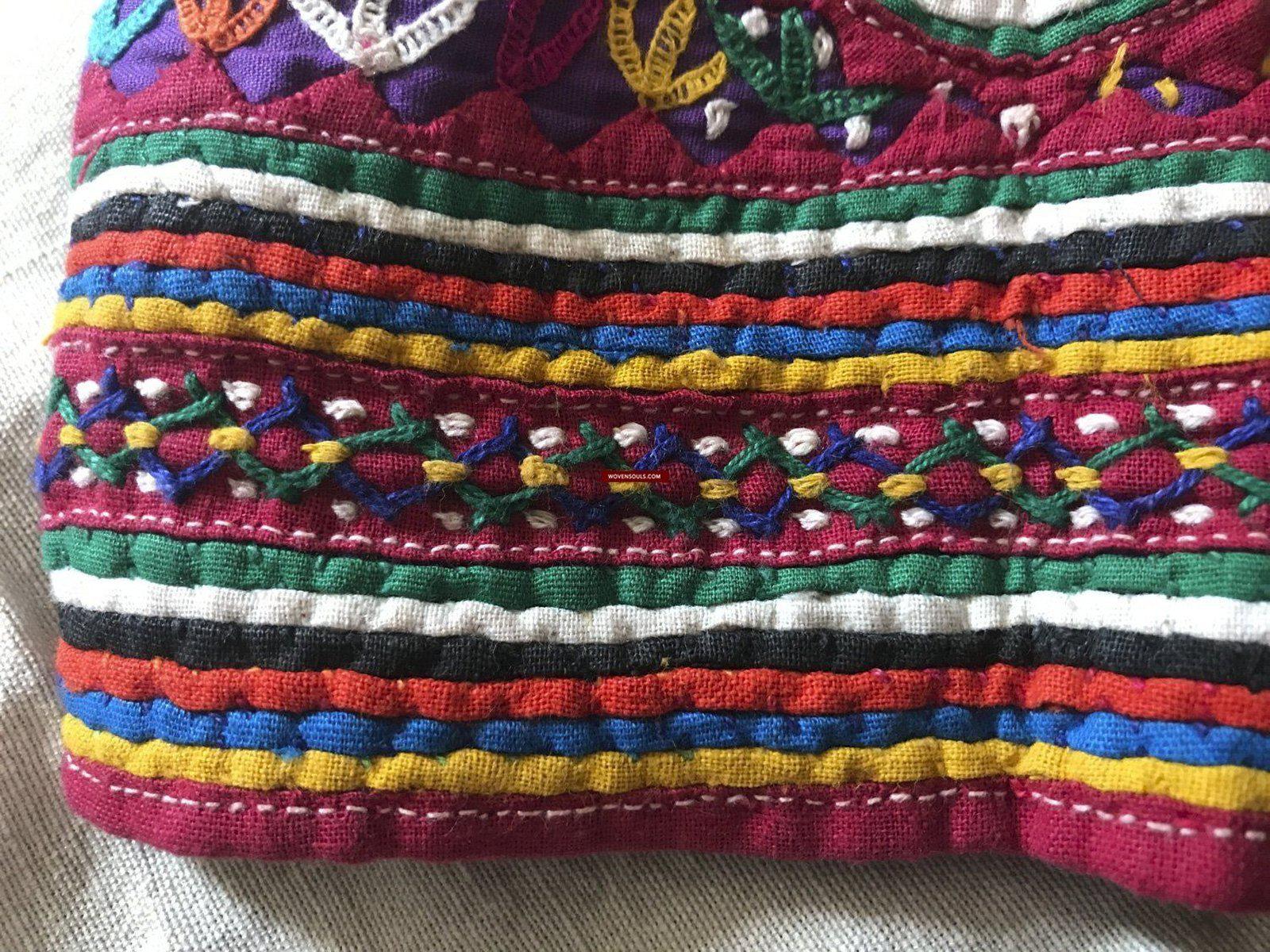 1265 Vintage Choli Blouse with Embroidery-WOVENSOULS-Antique-Vintage-Textiles-Art-Decor