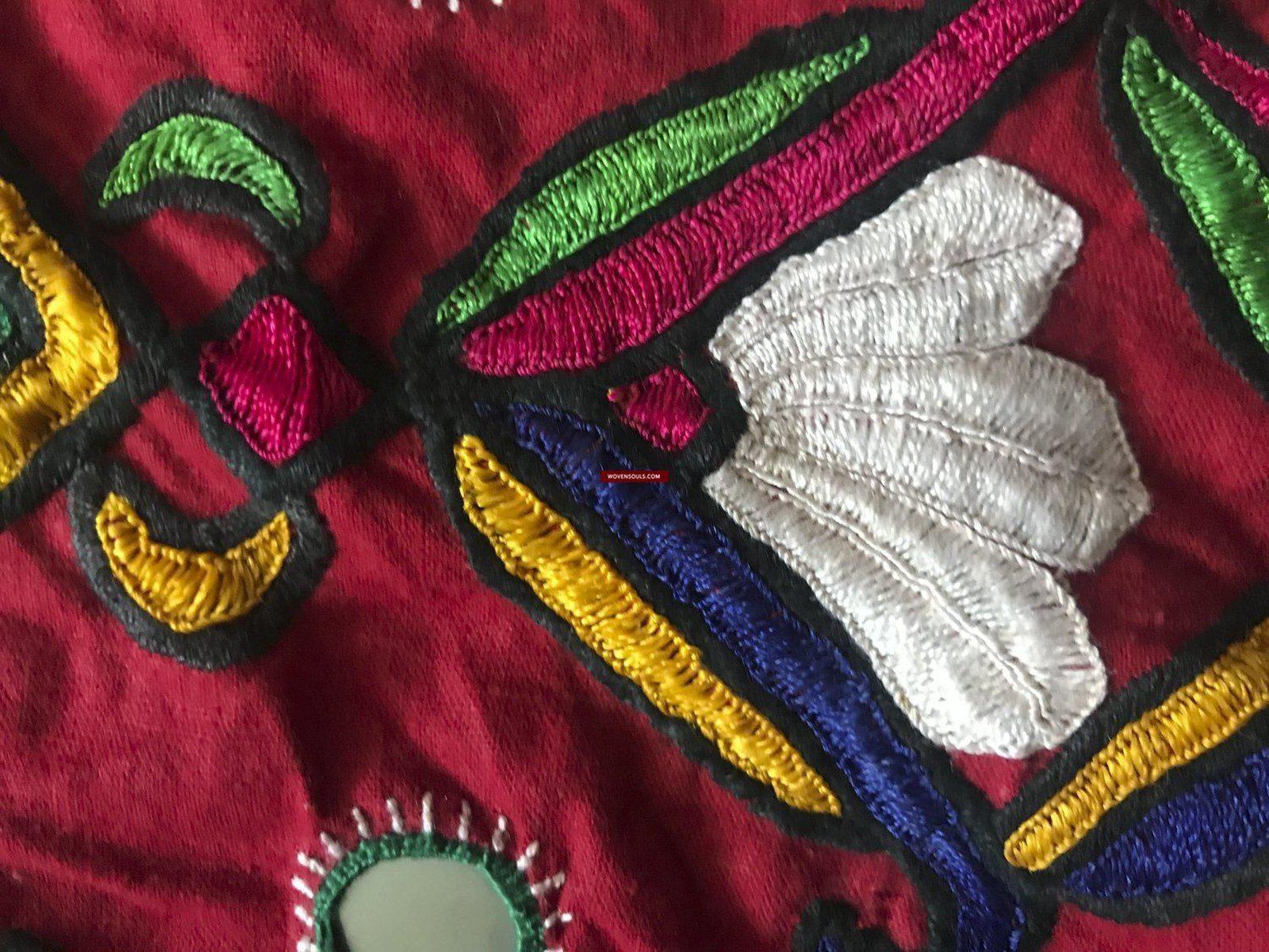 1266 Vintage Choli Blouse with Embroidery-WOVENSOULS-Antique-Vintage-Textiles-Art-Decor