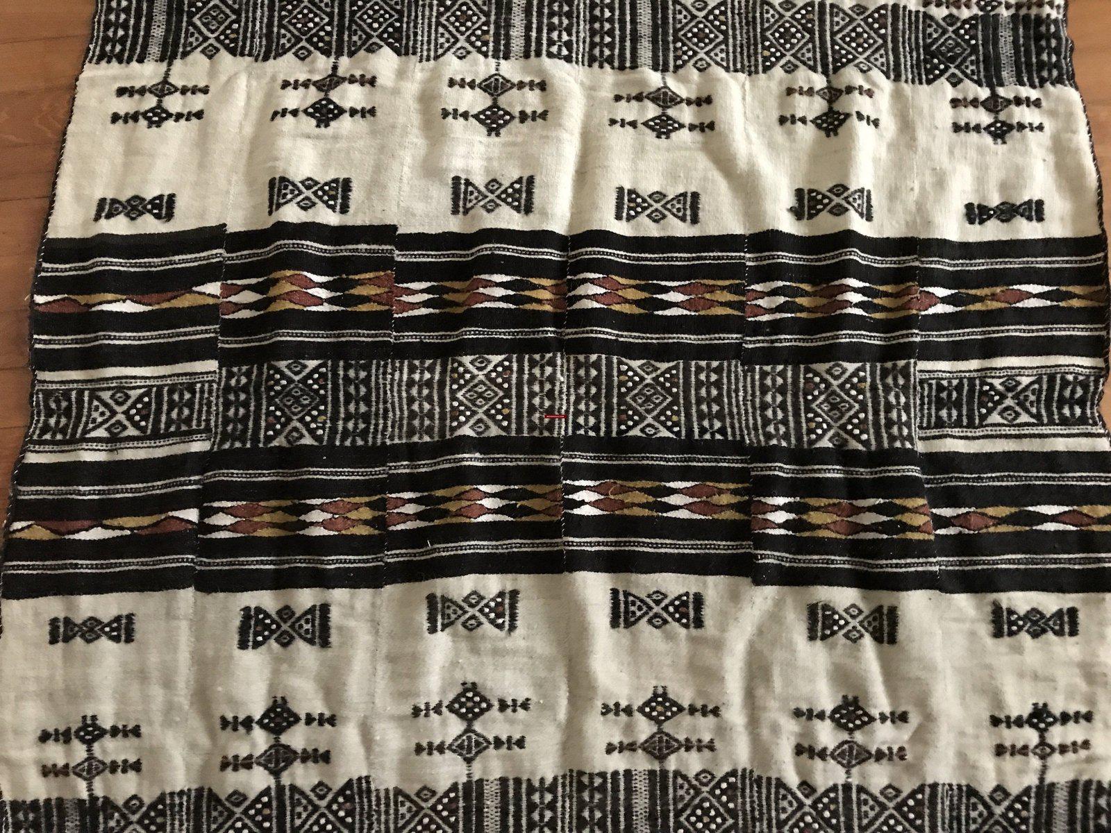 1268 Antique Fulani Shawl Blanket-WOVENSOULS-Antique-Vintage-Textiles-Art-Decor