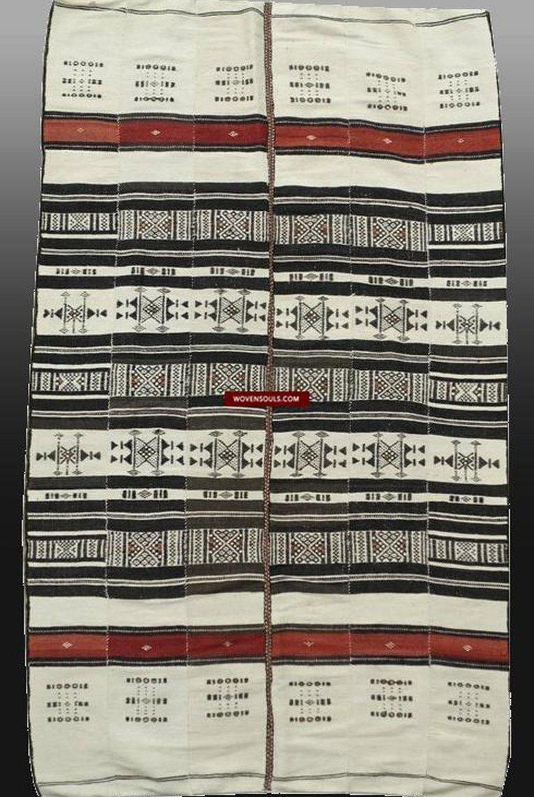 1269 Antique Fulani Shawl Blanket-WOVENSOULS-Antique-Vintage-Textiles-Art-Decor