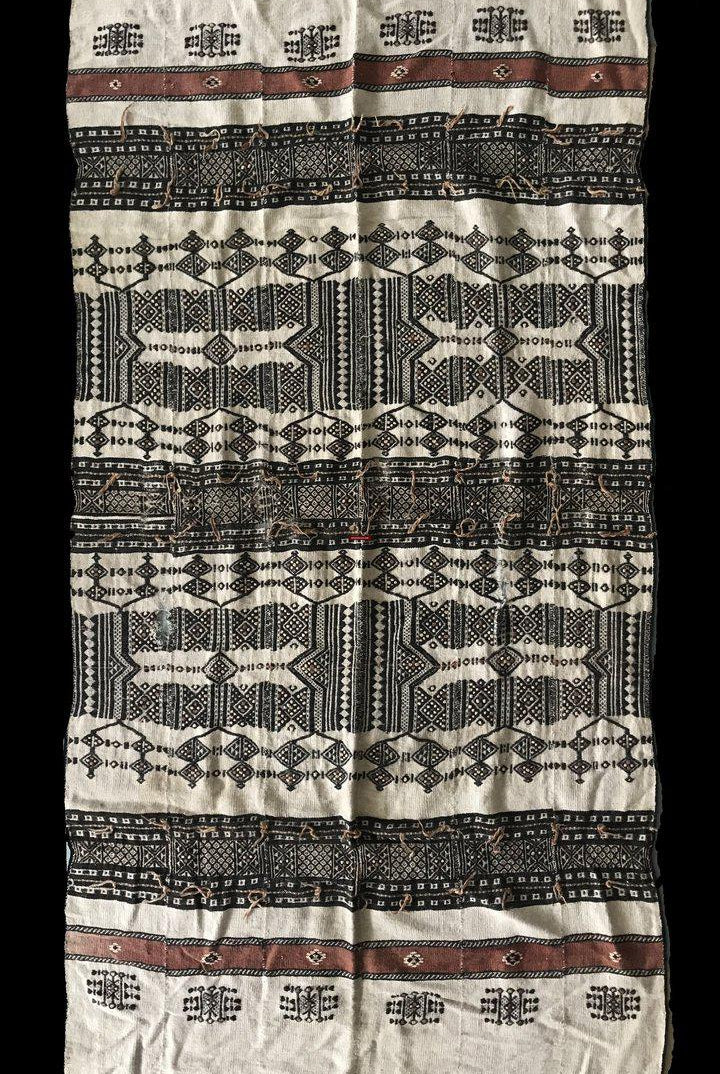 1273 SOLD Antique Fulani Shawl Blanket-WOVENSOULS-Antique-Vintage-Textiles-Art-Decor
