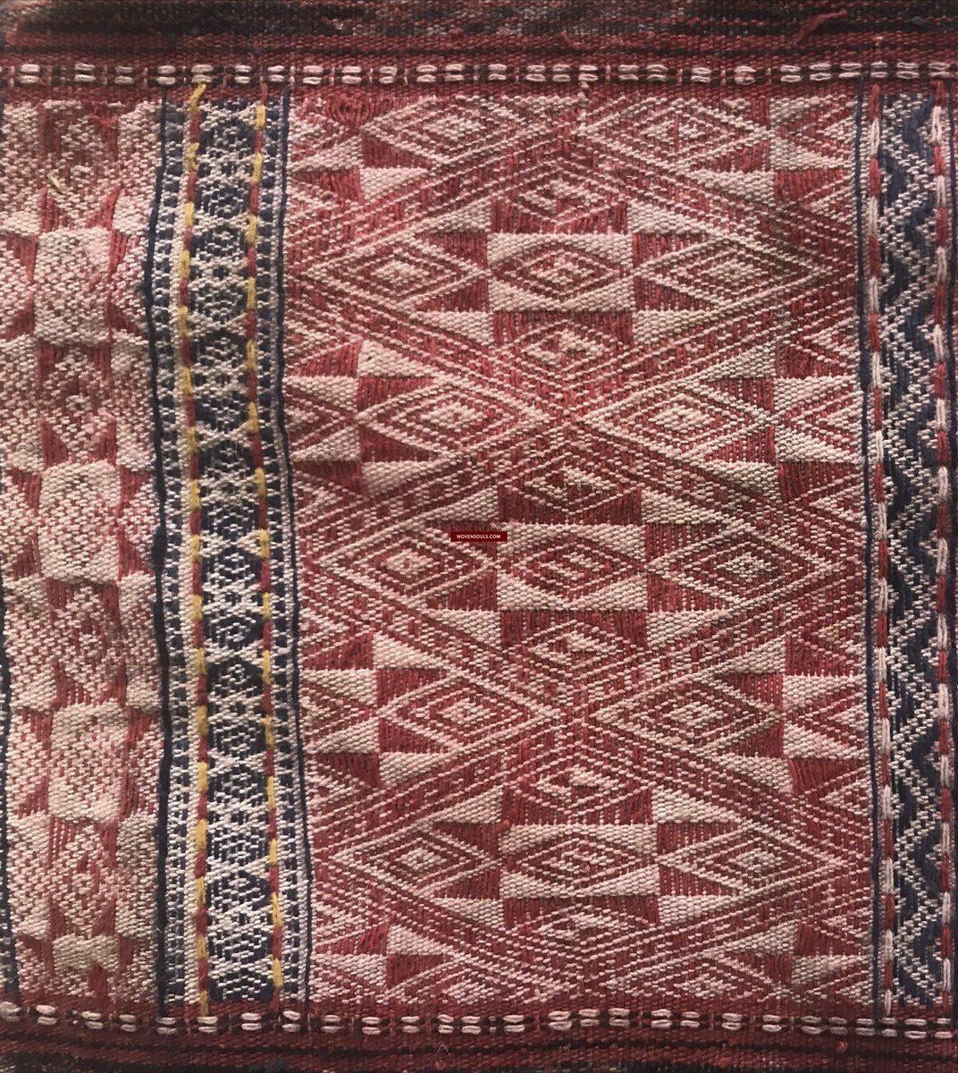 1275 Complete Vintage Hilltribe Woven Skirt from Vietnam-WOVENSOULS-Antique-Vintage-Textiles-Art-Decor