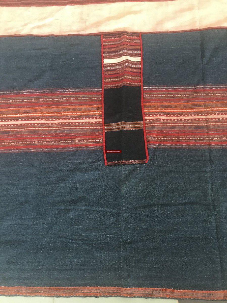 1275 Complete Vintage Hilltribe Woven Skirt from Vietnam-WOVENSOULS-Antique-Vintage-Textiles-Art-Decor