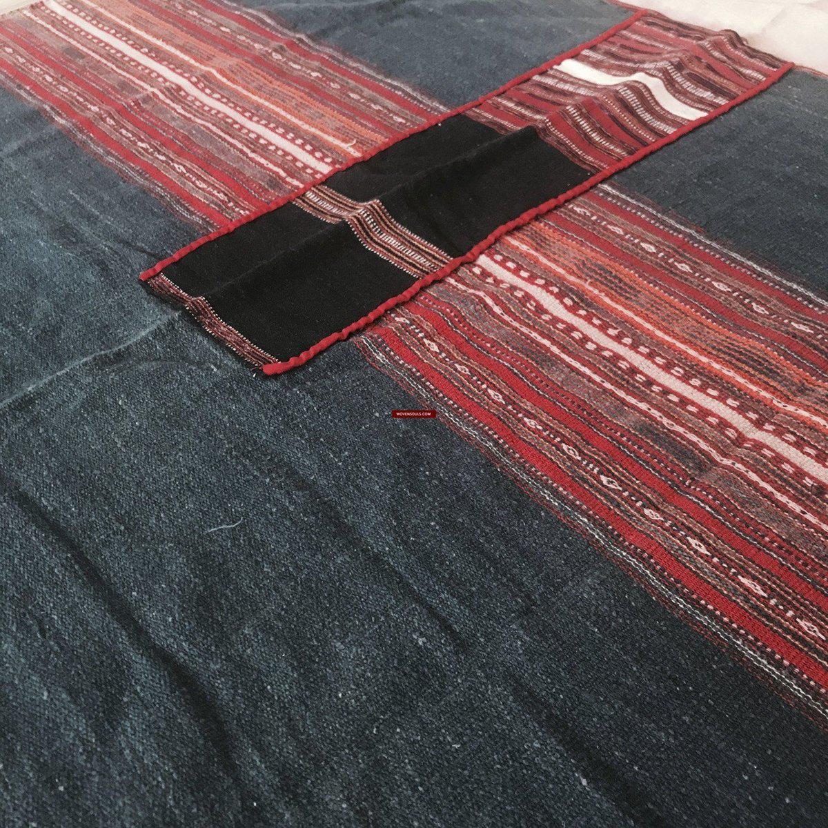 1275 Complete Vintage Hilltribe Woven Skirt from Vietnam-WOVENSOULS-Antique-Vintage-Textiles-Art-Decor