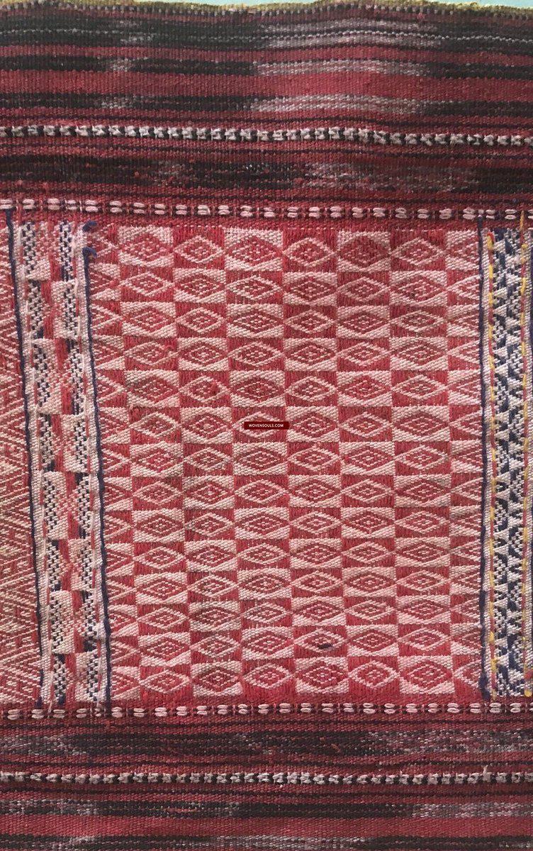 1275 Complete Vintage Hilltribe Woven Skirt from Vietnam-WOVENSOULS-Antique-Vintage-Textiles-Art-Decor