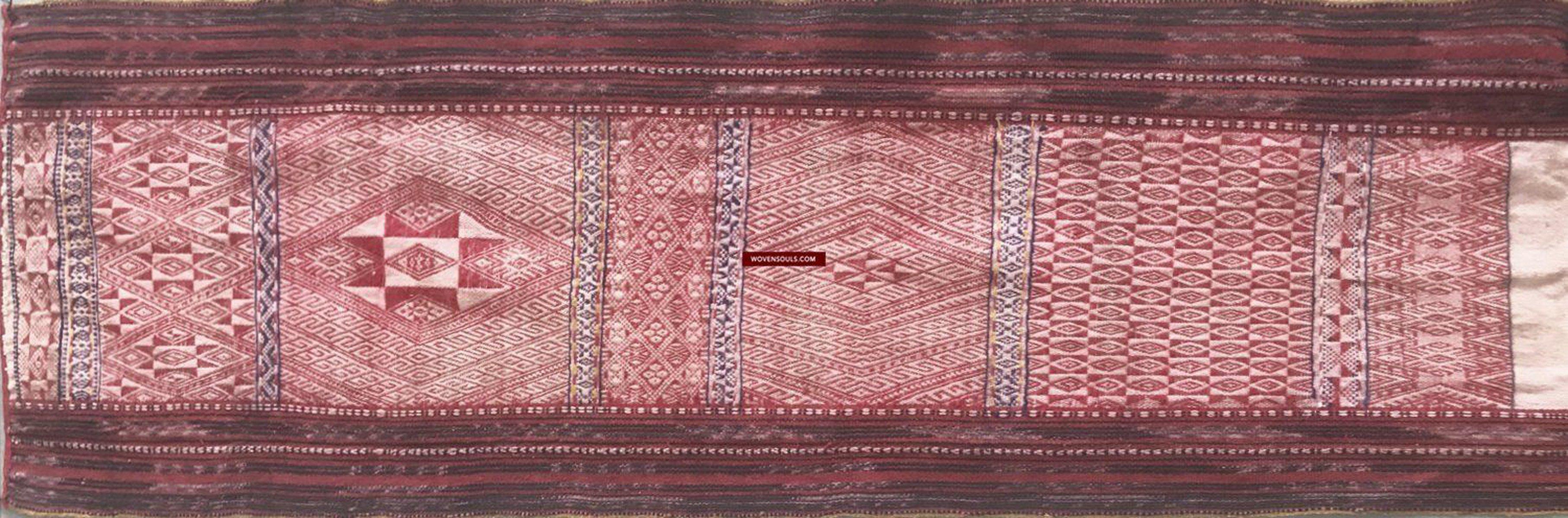 1275 Complete Vintage Hilltribe Woven Skirt from Vietnam-WOVENSOULS-Antique-Vintage-Textiles-Art-Decor