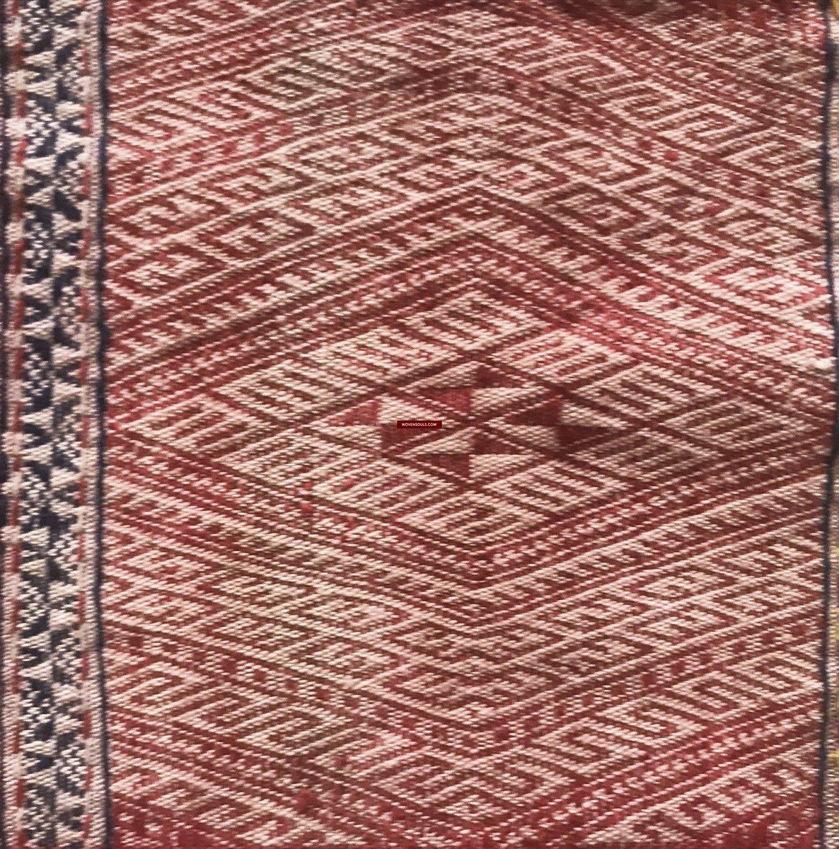 1275 Complete Vintage Hilltribe Woven Skirt from Vietnam-WOVENSOULS-Antique-Vintage-Textiles-Art-Decor