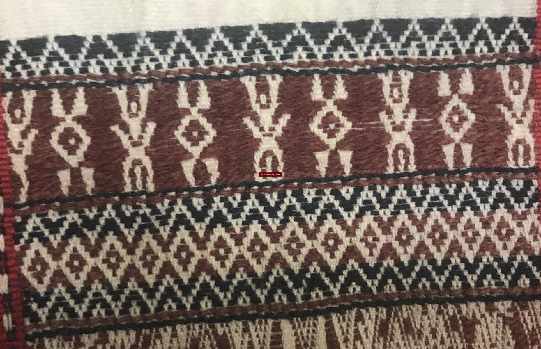 1276 Complete Vintage Hilltribe Woven Skirt from Vietnam-WOVENSOULS-Antique-Vintage-Textiles-Art-Decor