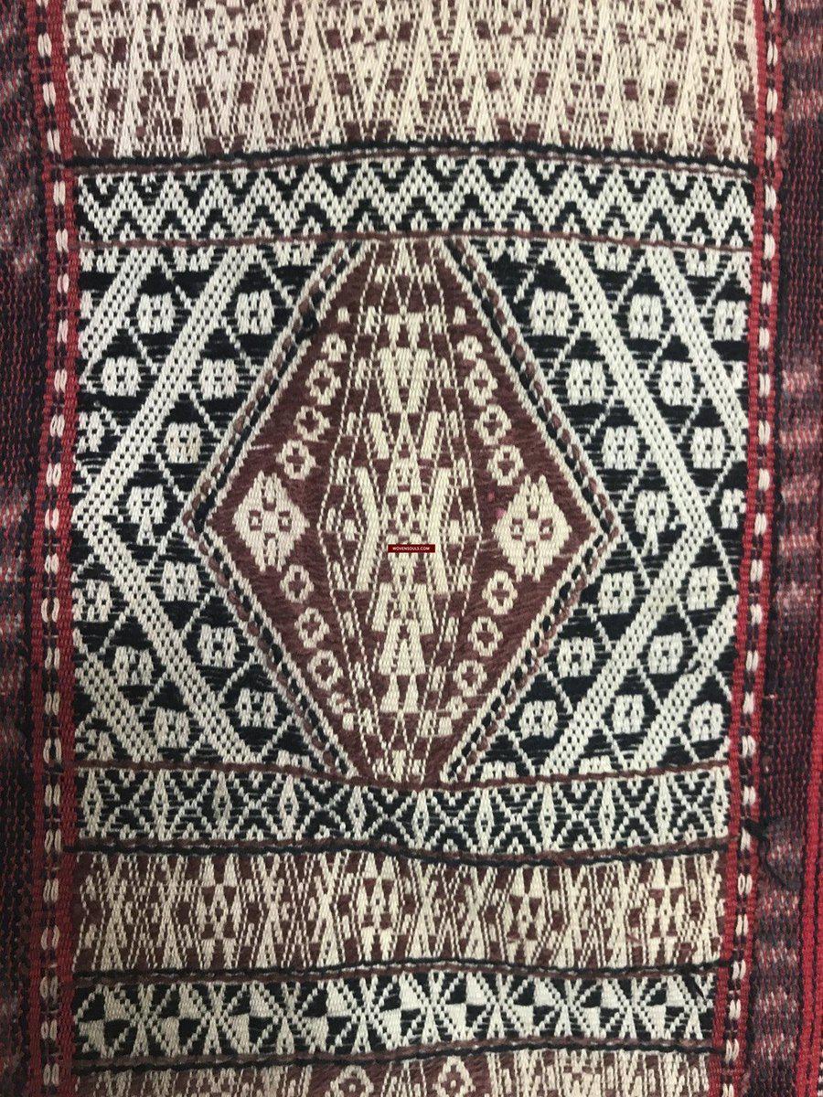 1276 Complete Vintage Hilltribe Woven Skirt from Vietnam-WOVENSOULS-Antique-Vintage-Textiles-Art-Decor