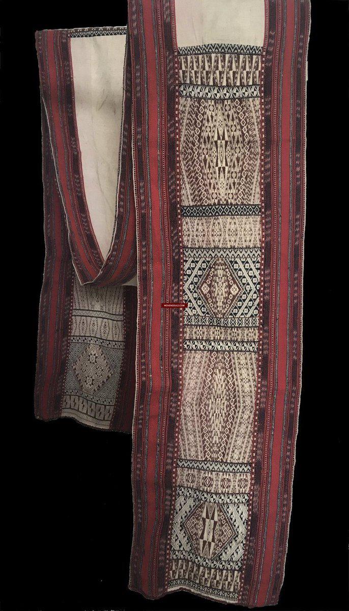 1276 Complete Vintage Hilltribe Woven Skirt from Vietnam-WOVENSOULS-Antique-Vintage-Textiles-Art-Decor