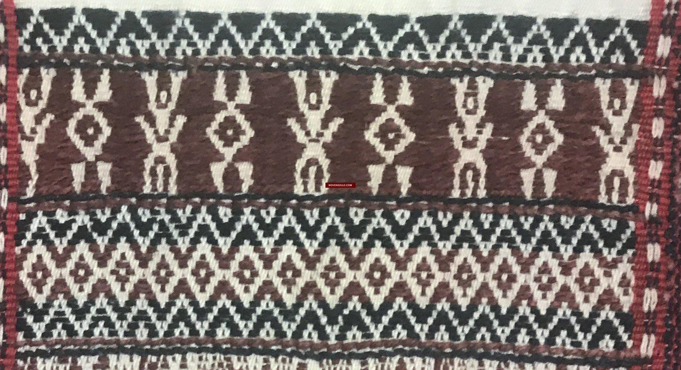 1276 Complete Vintage Hilltribe Woven Skirt from Vietnam-WOVENSOULS-Antique-Vintage-Textiles-Art-Decor