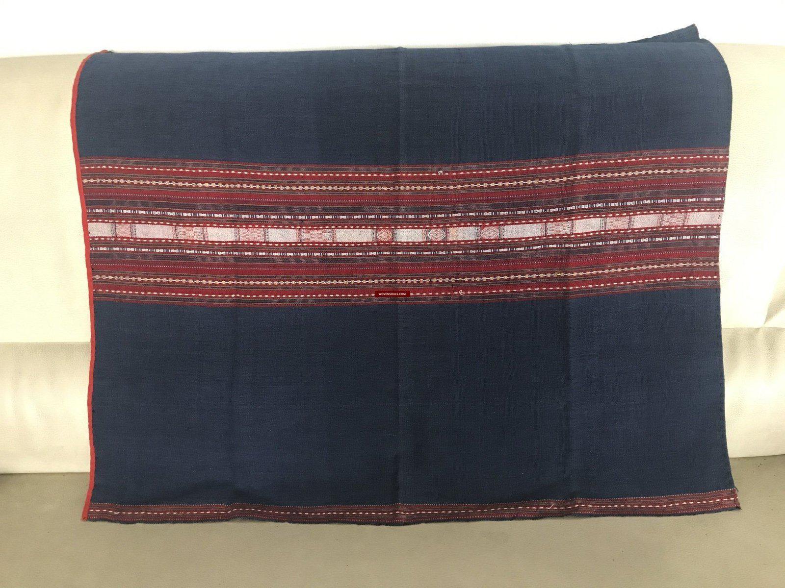 1276 Complete Vintage Hilltribe Woven Skirt from Vietnam-WOVENSOULS-Antique-Vintage-Textiles-Art-Decor