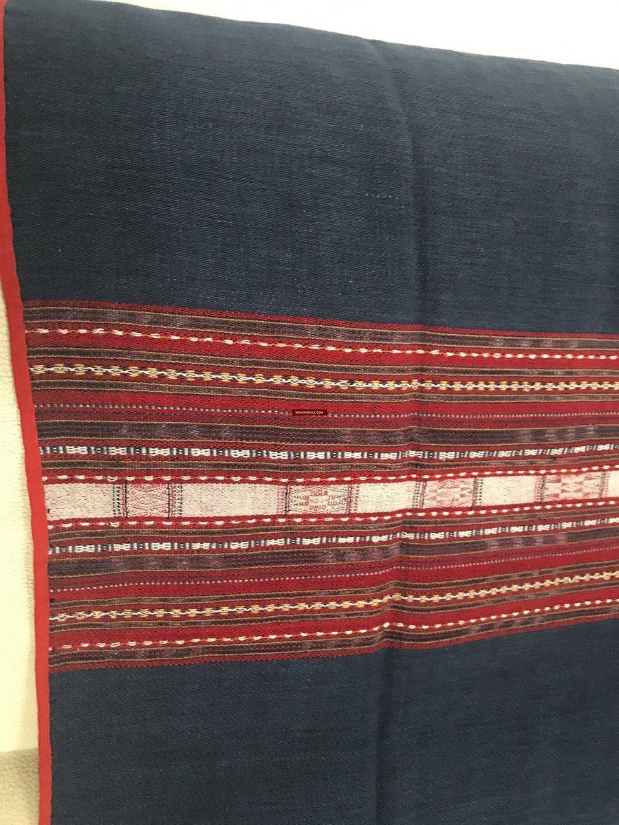 1276 Complete Vintage Hilltribe Woven Skirt from Vietnam-WOVENSOULS-Antique-Vintage-Textiles-Art-Decor