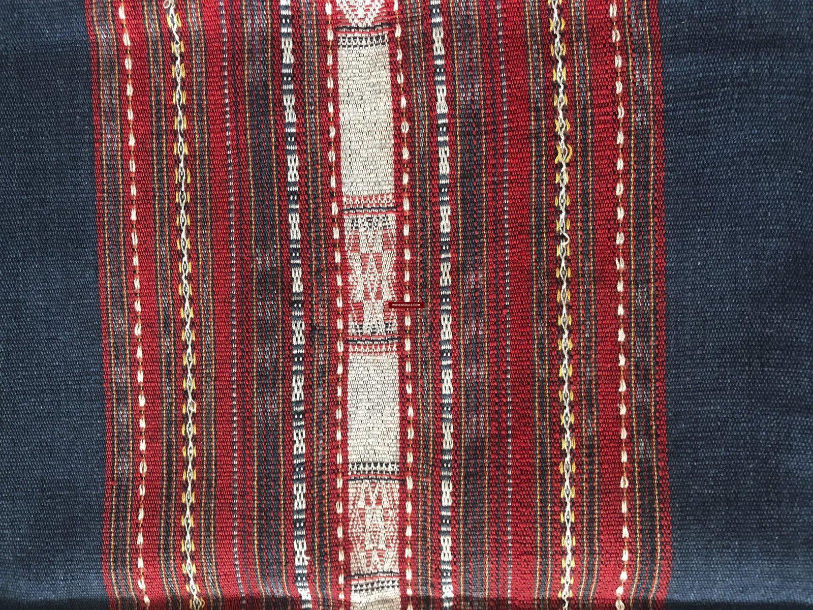 1276 Complete Vintage Hilltribe Woven Skirt from Vietnam-WOVENSOULS-Antique-Vintage-Textiles-Art-Decor