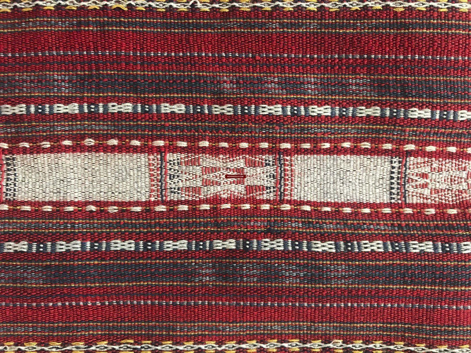1276 Complete Vintage Hilltribe Woven Skirt from Vietnam-WOVENSOULS-Antique-Vintage-Textiles-Art-Decor