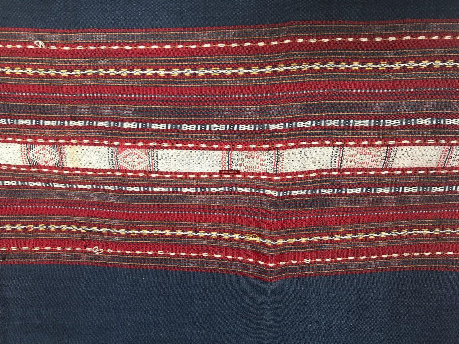 1276 Complete Vintage Hilltribe Woven Skirt from Vietnam-WOVENSOULS-Antique-Vintage-Textiles-Art-Decor