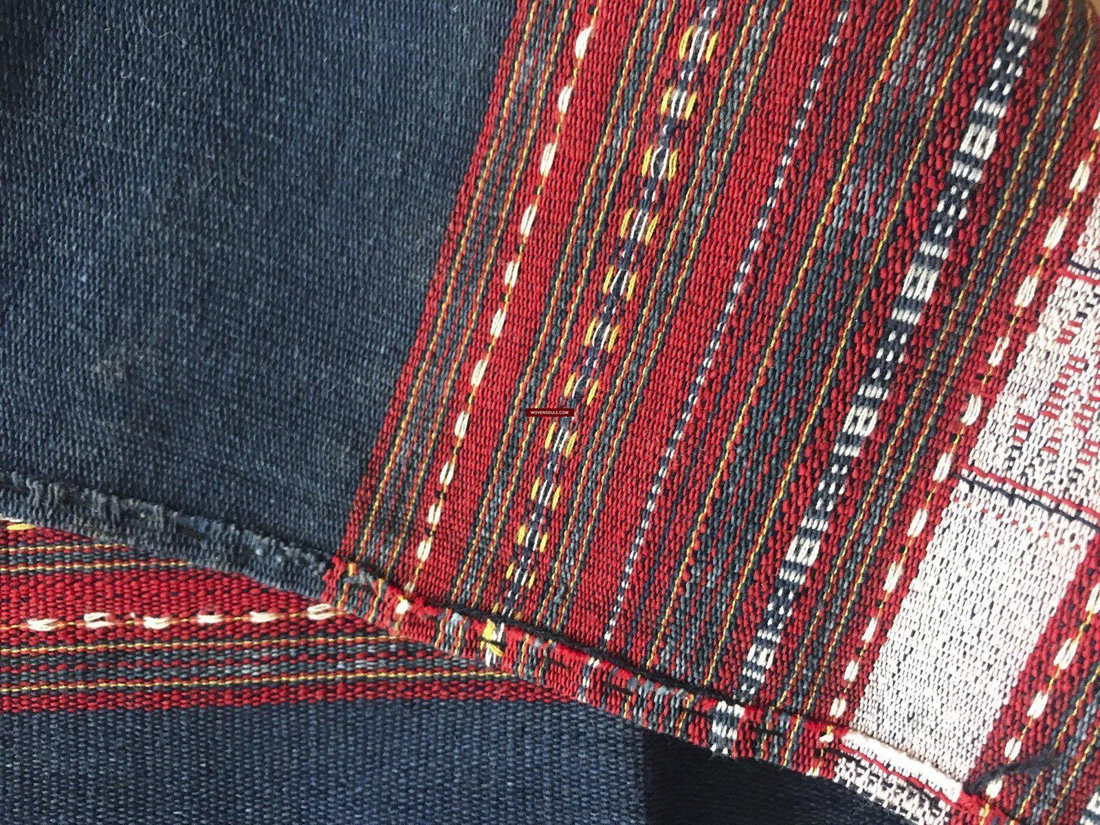 1276 Complete Vintage Hilltribe Woven Skirt from Vietnam-WOVENSOULS-Antique-Vintage-Textiles-Art-Decor