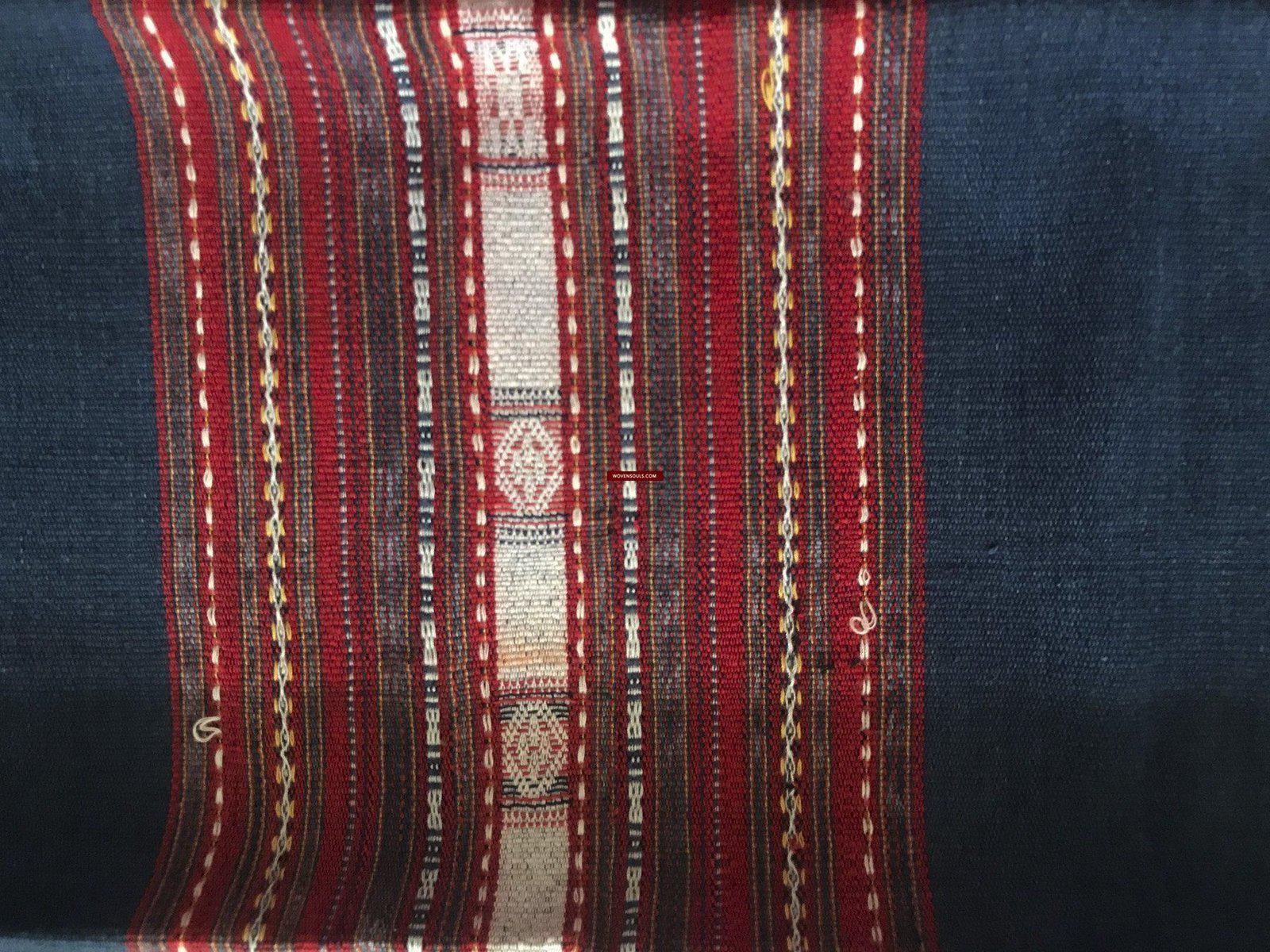 1276 Complete Vintage Hilltribe Woven Skirt from Vietnam-WOVENSOULS-Antique-Vintage-Textiles-Art-Decor