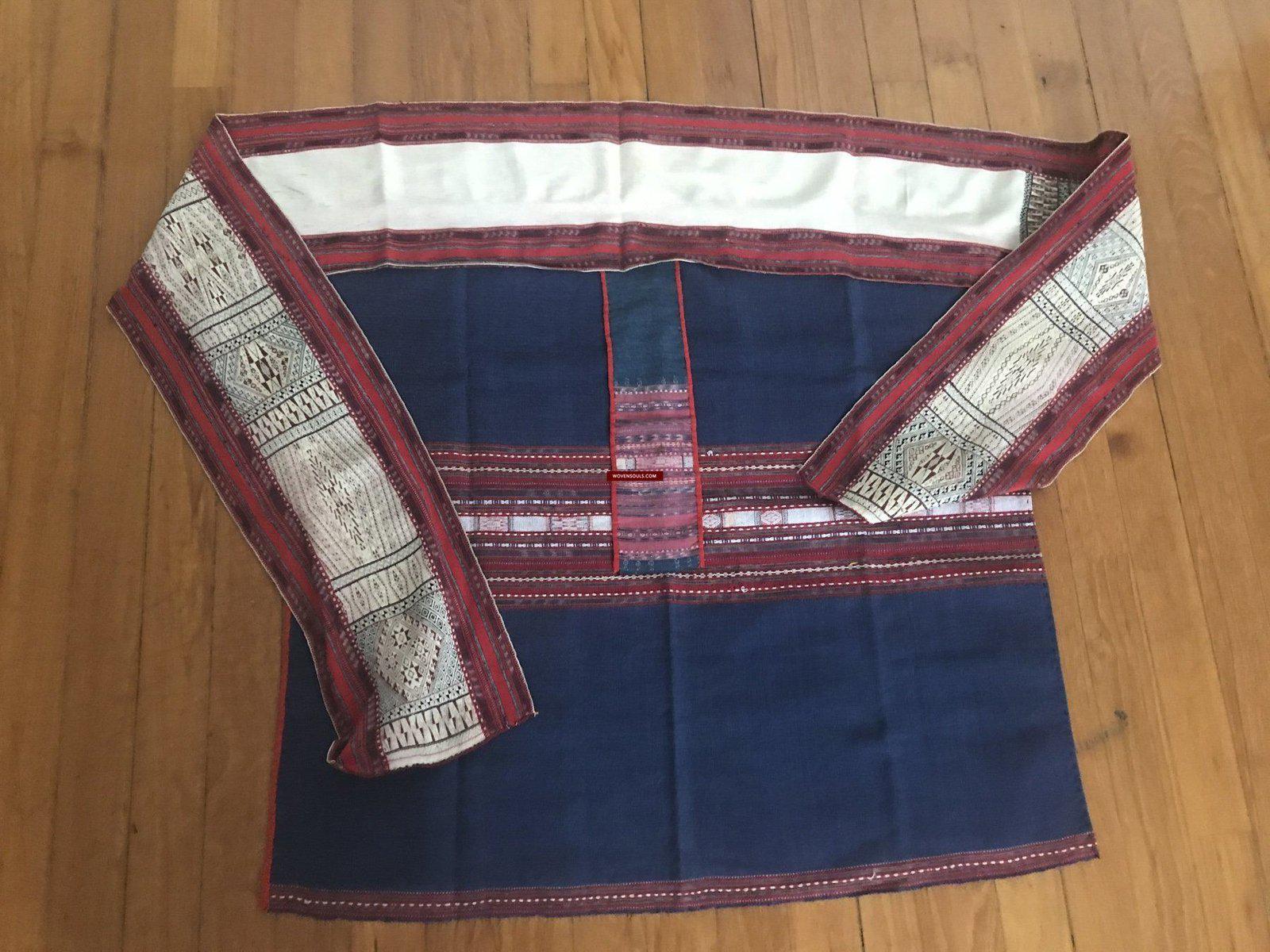 1276 Complete Vintage Hilltribe Woven Skirt from Vietnam-WOVENSOULS-Antique-Vintage-Textiles-Art-Decor