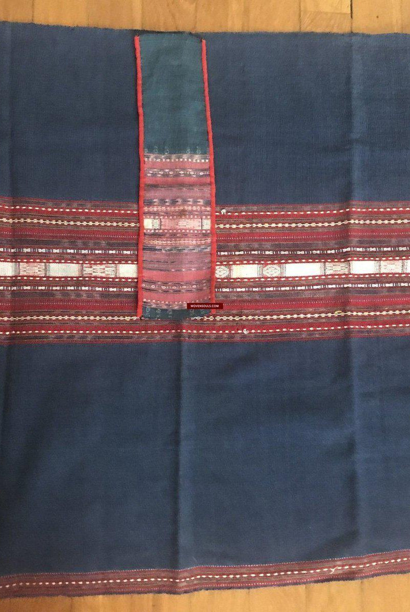 1276 Complete Vintage Hilltribe Woven Skirt from Vietnam-WOVENSOULS-Antique-Vintage-Textiles-Art-Decor