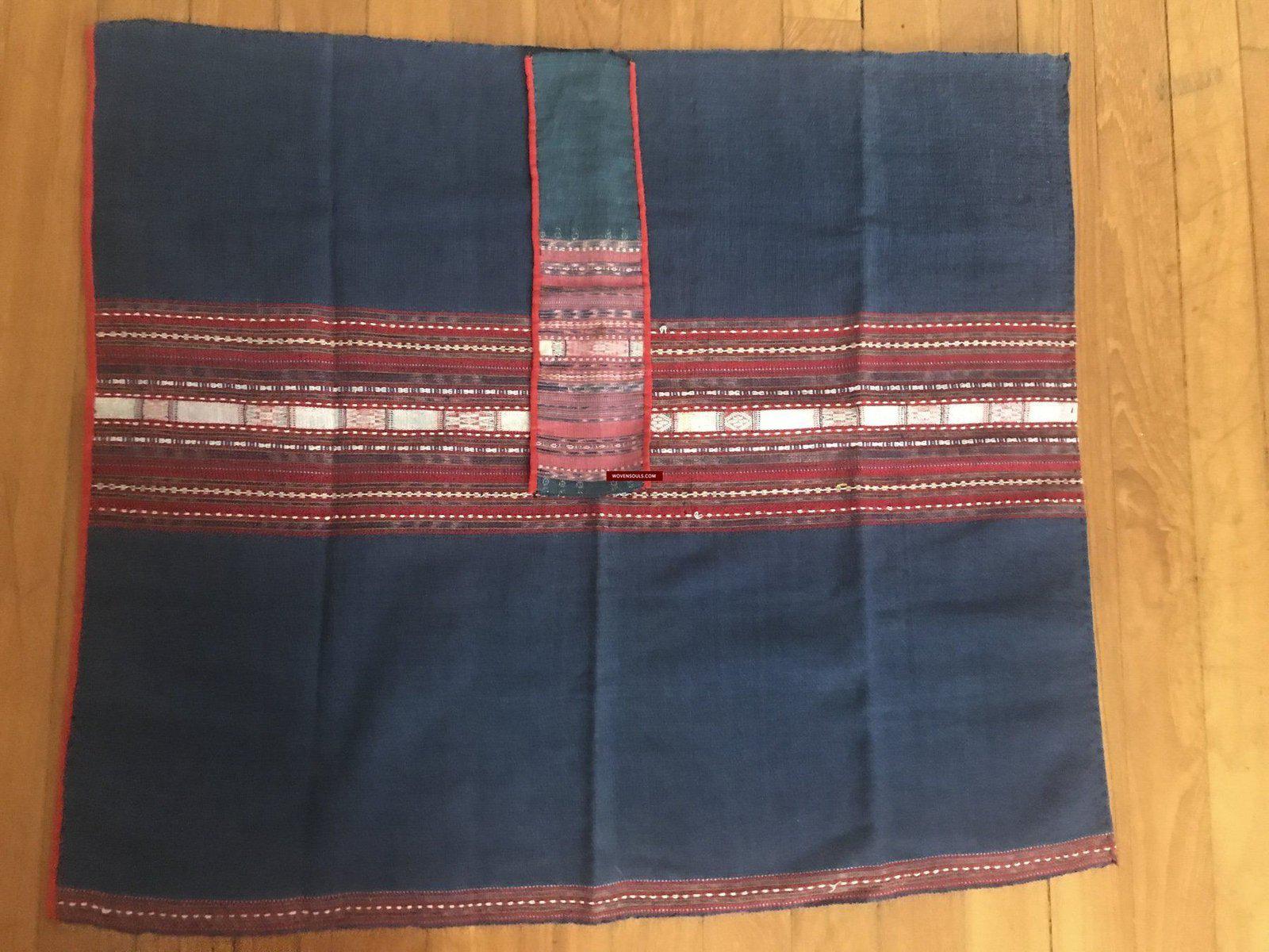 1276 Complete Vintage Hilltribe Woven Skirt from Vietnam-WOVENSOULS-Antique-Vintage-Textiles-Art-Decor