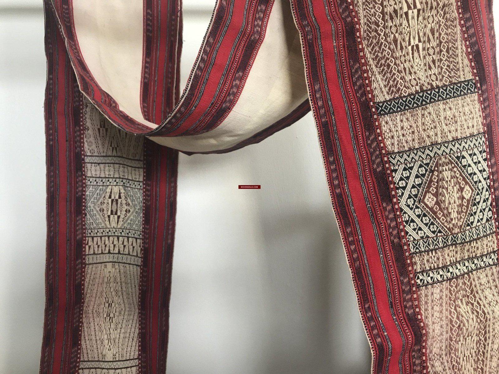 1276 Complete Vintage Hilltribe Woven Skirt from Vietnam-WOVENSOULS-Antique-Vintage-Textiles-Art-Decor