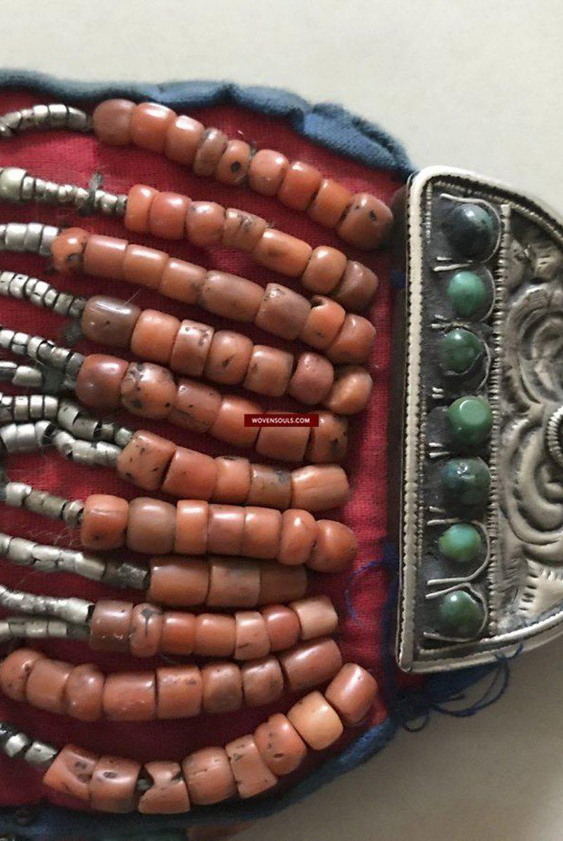 1281 SOLD Rare Old Ladakh Heirloom Jewelry with Gold Gilt-WOVENSOULS-Antique-Vintage-Textiles-Art-Decor