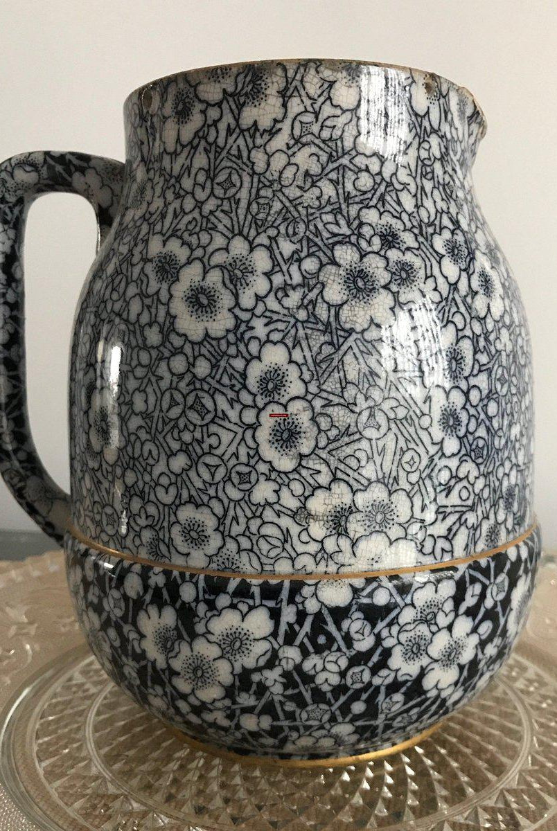 1290 Antique Doulton Burslem Milk Jug - Gallery-2-WOVENSOULS-Antique-Vintage-Textiles-Art-Decor