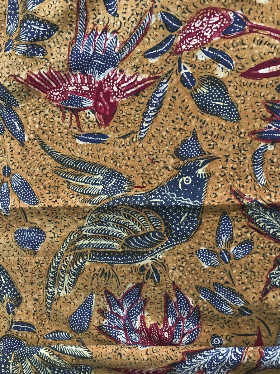 1297 signierte antike Batik-Tiga-Negeri-Textilkunst aus Indonesien – Vögel –WOVENSOULS-Antike-Vintage-Textilien-Kunst-Dekor