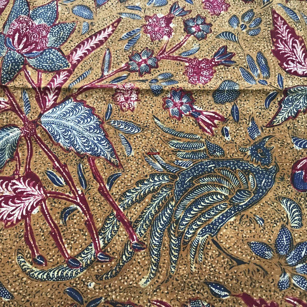 1297 signierte antike Batik-Tiga-Negeri-Textilkunst aus Indonesien – Vögel –WOVENSOULS-Antike-Vintage-Textilien-Kunst-Dekor