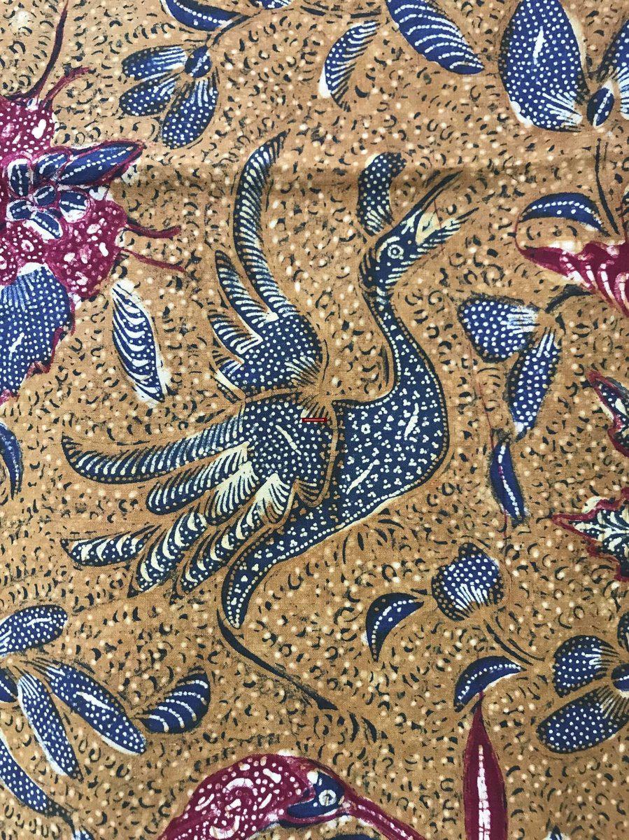1297 signierte antike Batik-Tiga-Negeri-Textilkunst aus Indonesien – Vögel –WOVENSOULS-Antike-Vintage-Textilien-Kunst-Dekor
