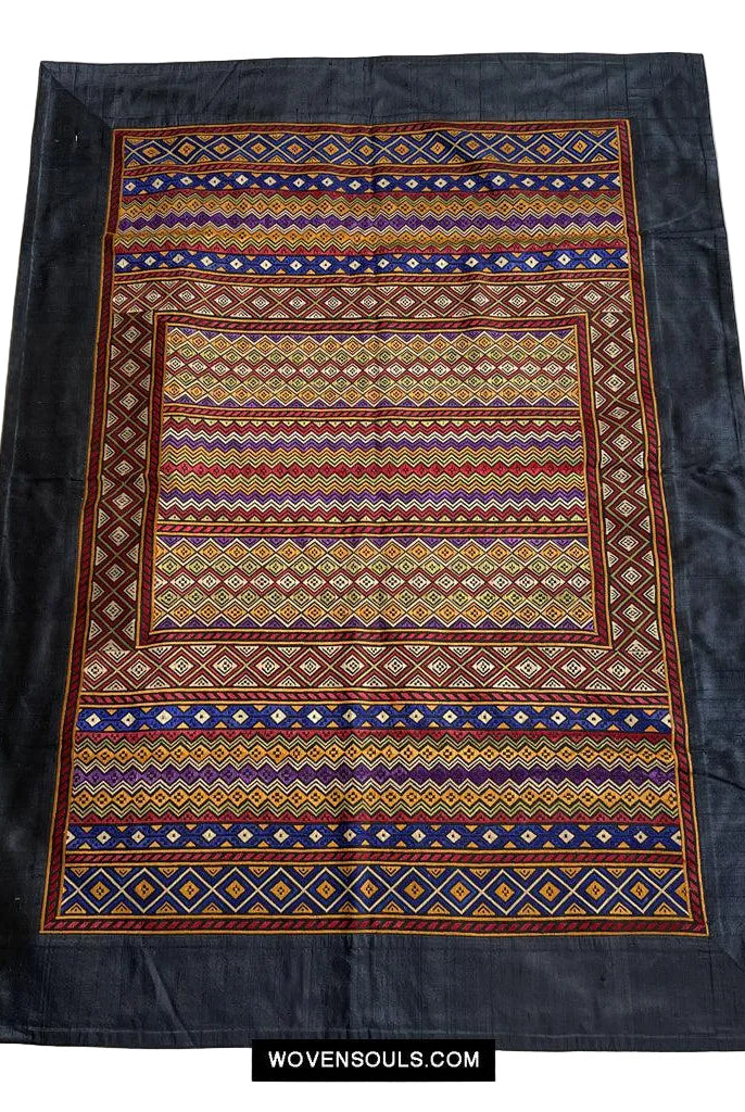 129 Ricamo Superfine Soof fatto a mano - Gujarat-WOVENSOULS Tessuti antichi e Galleria d'arte