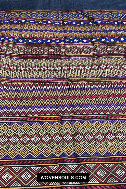 129 Superfine Soof Embroidery Handmade - Gujarat-WOVENSOULS Antique Textiles & Art Gallery