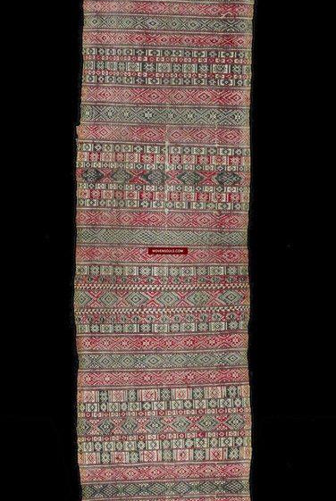 1300 Antique Museum Quality Bhutan Handwoven Sash - Kera-WOVENSOULS-Antique-Vintage-Textiles-Art-Decor