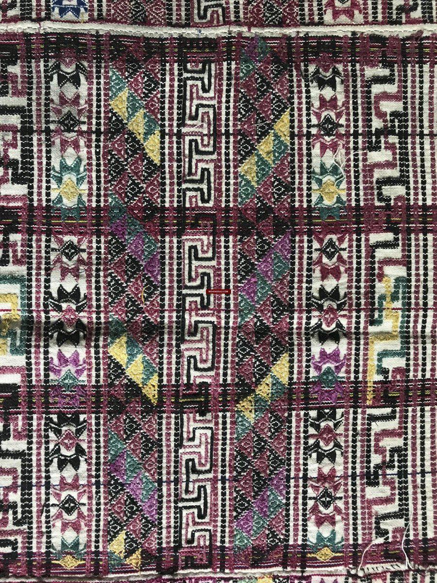 1301 Vintage Bhutan Handwoven Kushitara Cloth-WOVENSOULS-Antique-Vintage-Textiles-Art-Decor