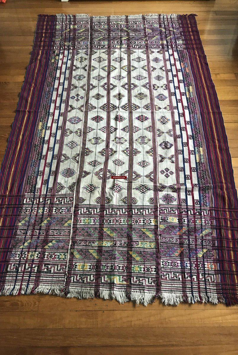 1301 Vintage Bhutan handgewebtes Kushitara-Tuch-WOVENSOULS-Antike-Vintage-Textilien-Kunst-Dekor