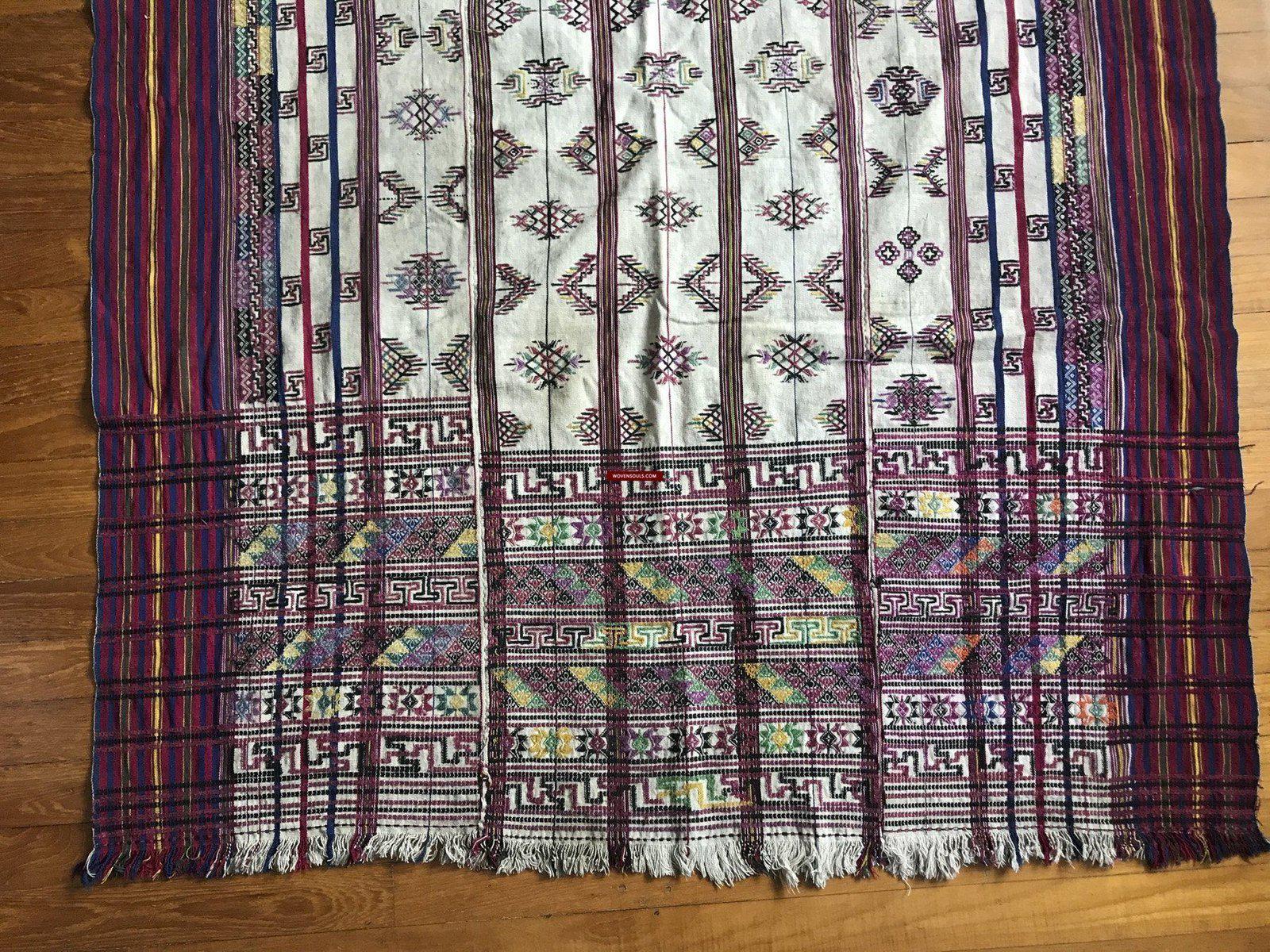 1301 Vintage Bhutan Handwoven Kushitara Cloth-WOVENSOULS-Antique-Vintage-Textiles-Art-Decor