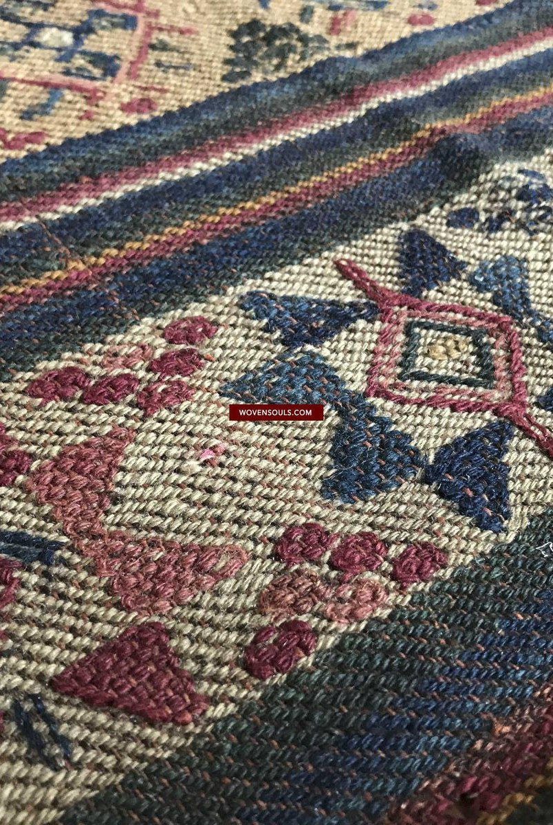 1302 MASTERPIECE Antiker Bhutan Charkab Regenmantel-WOVENSOULS-Antike-Vintage-Textilien-Kunst-Dekor