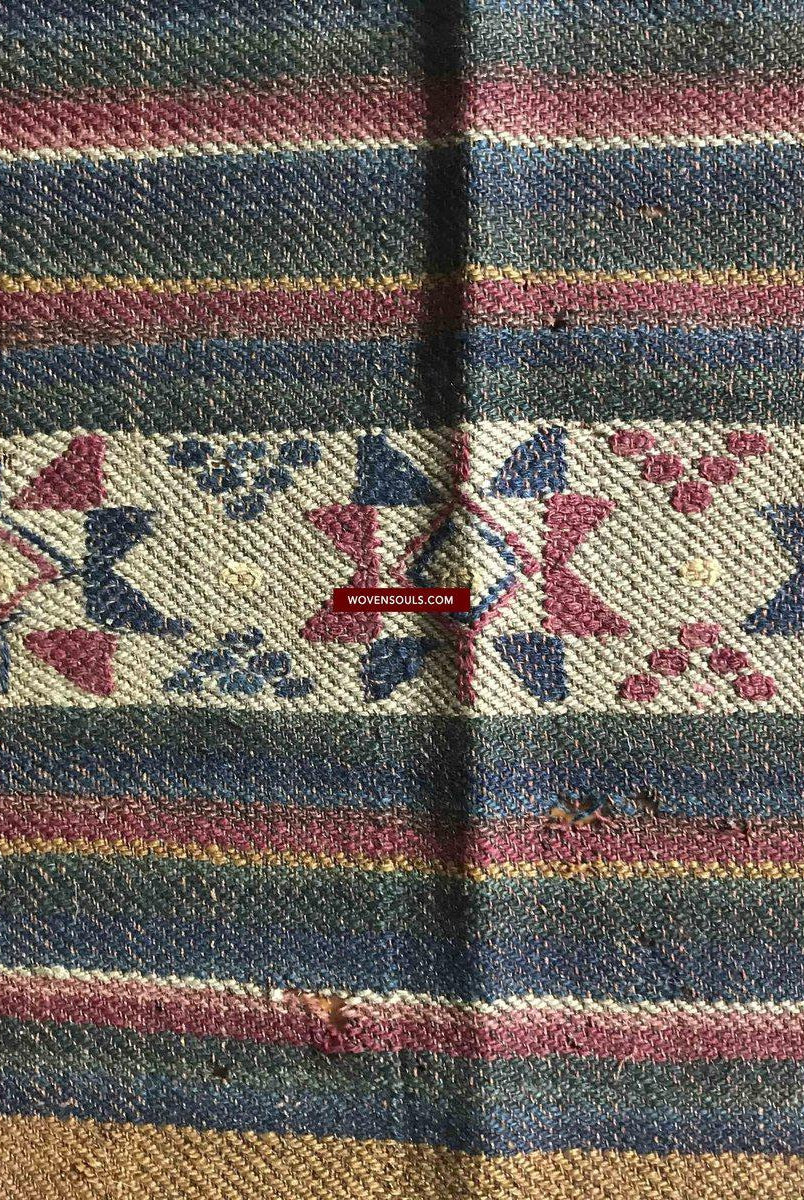 1302 MASTERPIECE Antiker Bhutan Charkab Regenmantel-WOVENSOULS-Antike-Vintage-Textilien-Kunst-Dekor