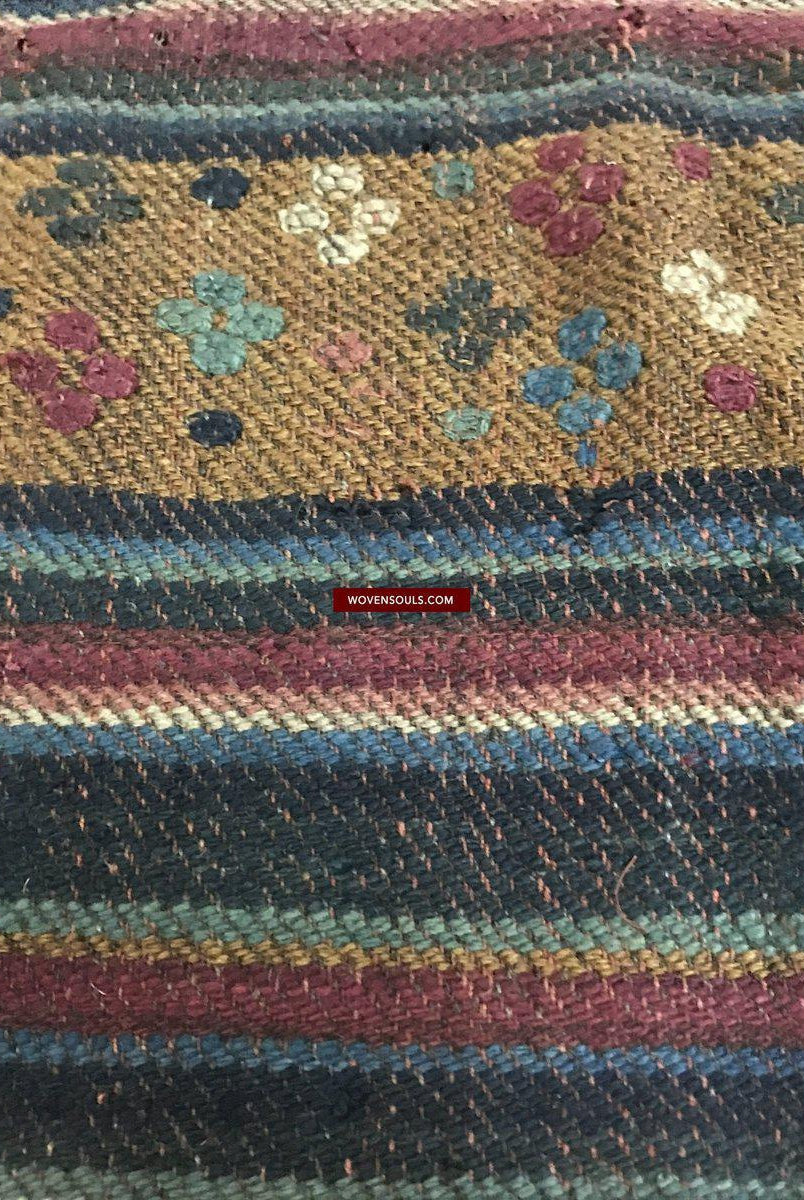 1302 MASTERPIECE Antiker Bhutan Charkab Regenmantel-WOVENSOULS-Antike-Vintage-Textilien-Kunst-Dekor