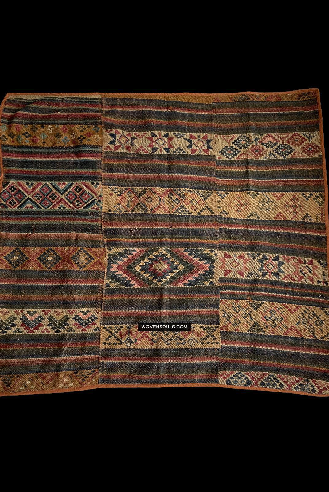 1302 MASTERPIECE Antique Bhutan Charkab Rain Cloak-WOVENSOULS Antique Textiles & Art Gallery