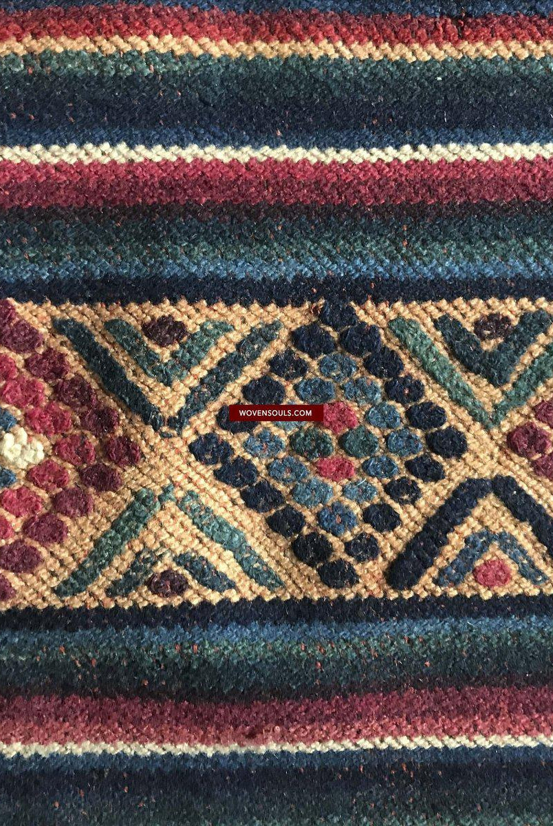 1303 MASTERPIECE Alter Bhutan Charkhap Regenumhang - Verkauft-WOVENSOULS-Antike-Vintage-Textilien-Kunst-Dekor
