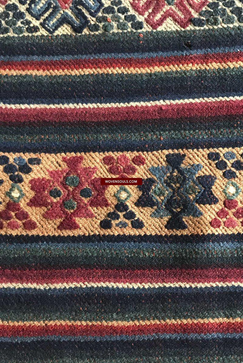 1303 MASTERPIECE Alter Bhutan Charkhap Regenumhang - Verkauft-WOVENSOULS-Antike-Vintage-Textilien-Kunst-Dekor
